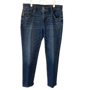 Gap women's jean mid rise girlfriend medium blue size 10 ( 30 waist)